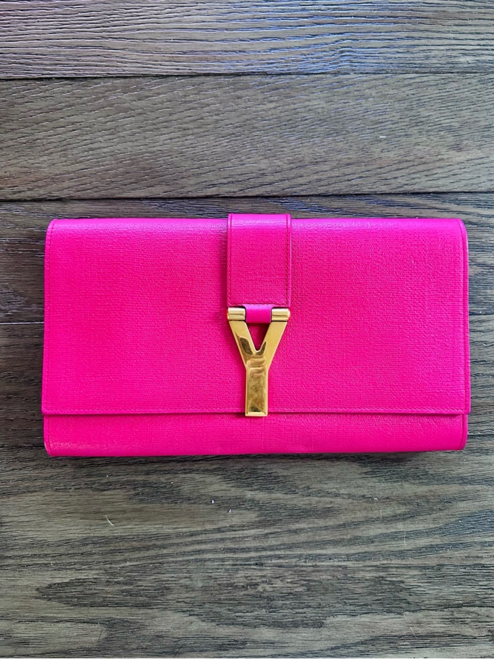 65-24 Preloved Saint Laurent Y Clutch - Picture 2 of 11
